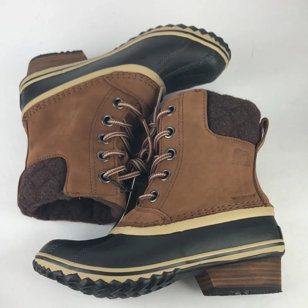NEW Sorel Slimpack 2 Lace Up Ankle Boots Booties 5